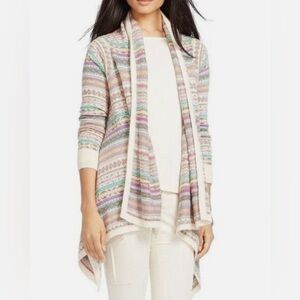 Women’s Lauren Ralph Lauren Multi-Striped Open-Front Cardigan